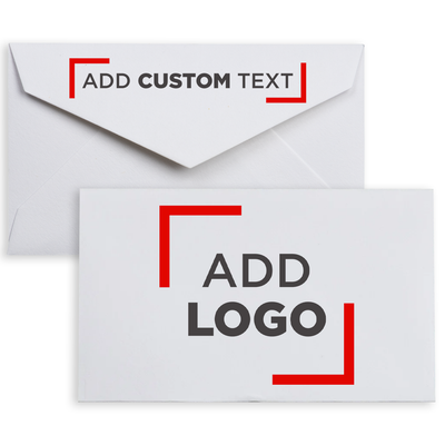 White 24lb Cougar 2 3/16 x 3 5/8 V Flap Premium Envelopes
