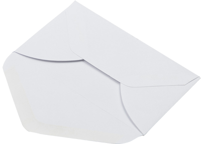 White 24lb #63 2Pay Envelopes (2 1/2 x 4 1/4)