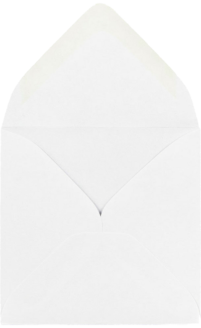 White 28lb Strathmore 3 1/8 x 3 1/8 Square Premium Envelopes