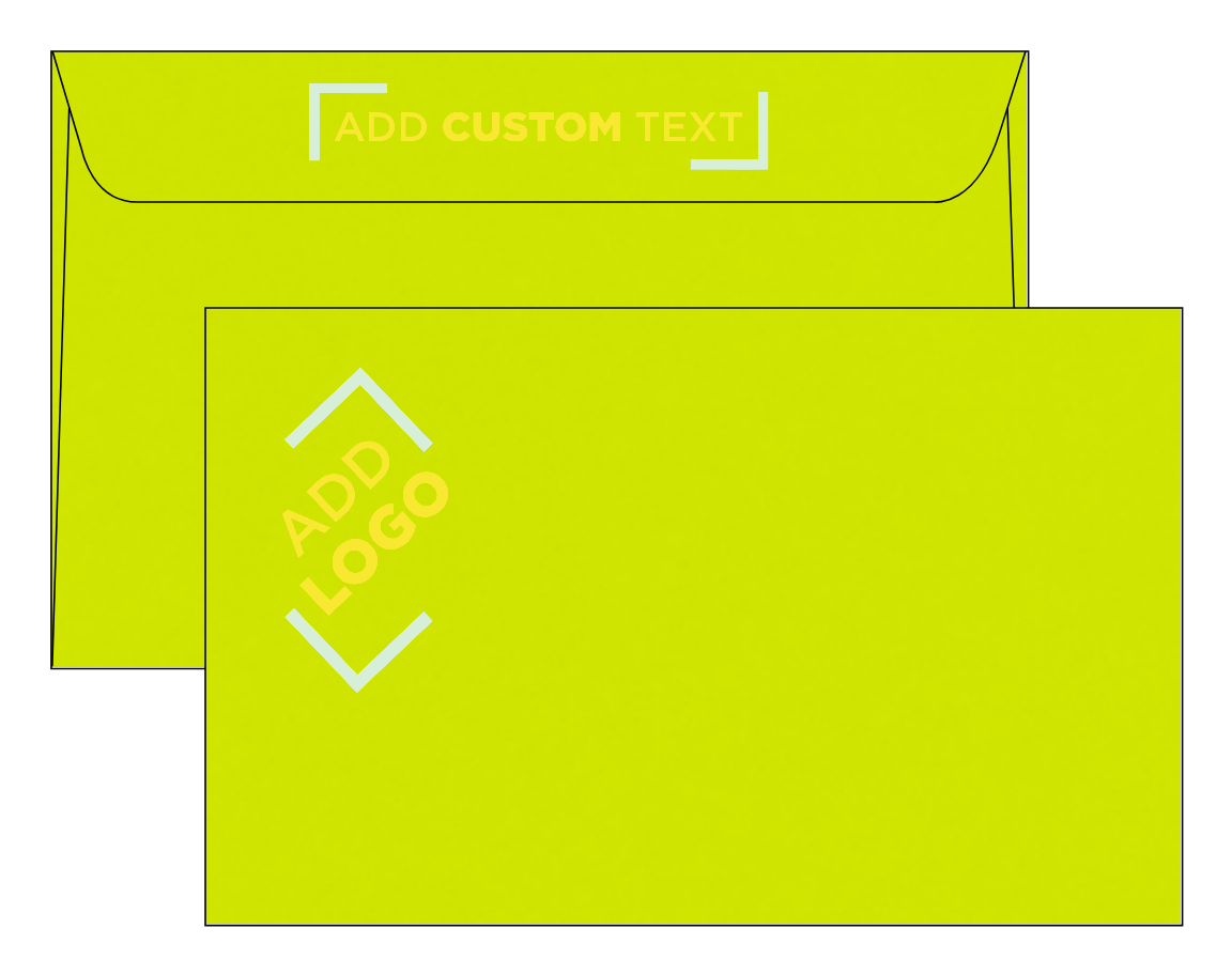 Wasabi Lime Green 32lb A10 Invitation Envelopes (6 x 9 1/2)