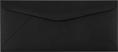 Smooth Midnight Black 32lb #10 Regular Envelopes (4 1/8 x 9 1/2)