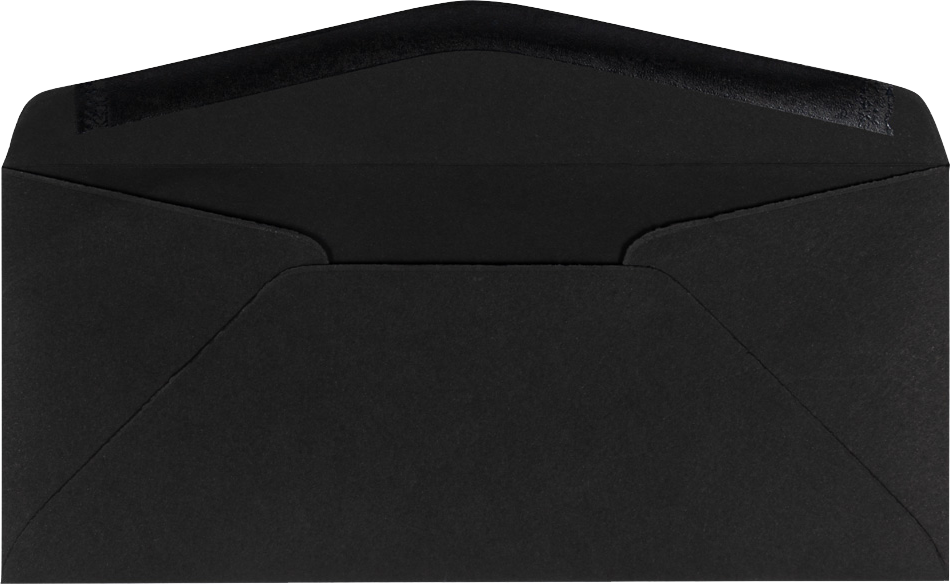 Smooth Midnight Black 32lb #10 Regular Envelopes (4 1/8 x 9 1/2)