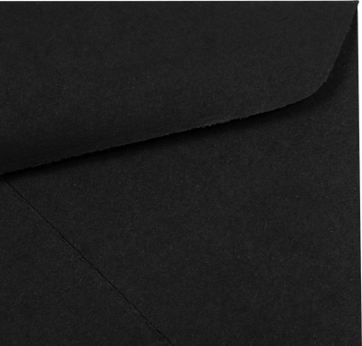 Smooth Midnight Black 32lb #10 Regular Envelopes (4 1/8 x 9 1/2)