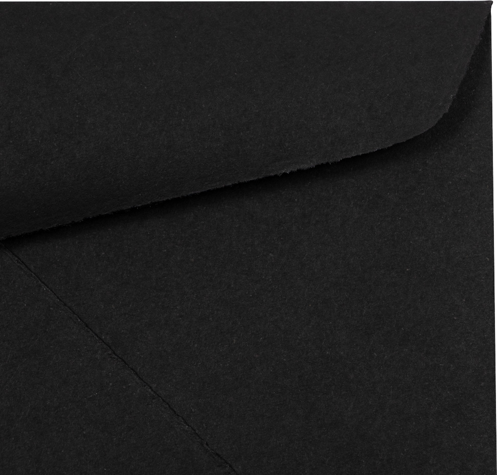 Smooth Midnight Black 32lb #10 Regular Envelopes (4 1/8 x 9 1/2)