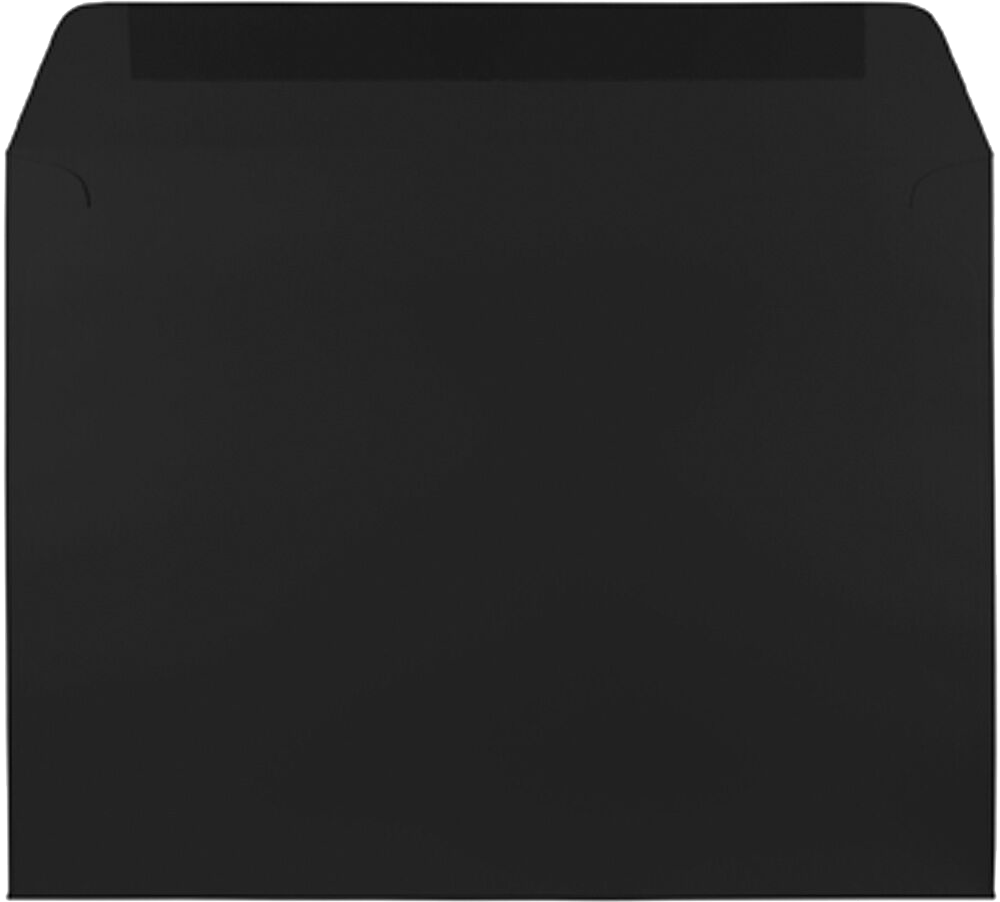 Smooth Midnight Black 32lb 9 x 12 Booklet Envelopes