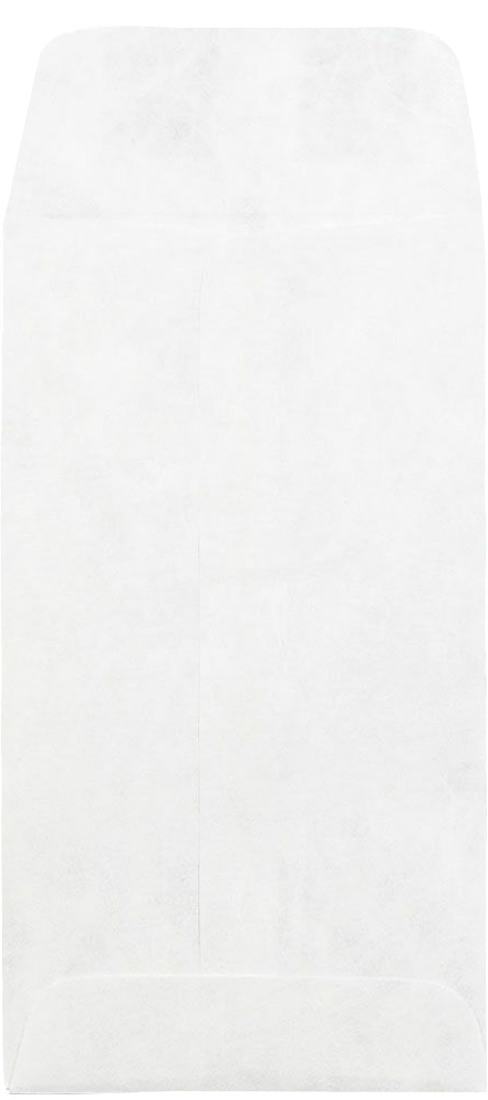 White Tyvek 14lb #7 Coin Envelopes (3 1/2 x 6 1/2)