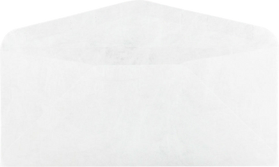 White Tyvek 14lb #10 Regular Envelopes (4 1/8 x 9 1/2)