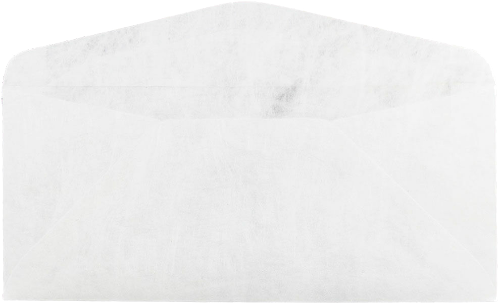 White Tyvek 14lb #11 Regular Envelopes (4 1/2 x 10 3/8)