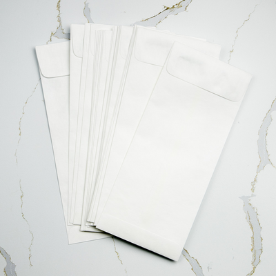 White Tyvek 14lb #14 Regular Envelopes (5 x 11 1/2)