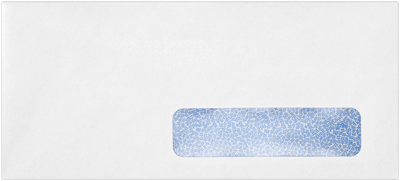 White with Security Tint 24lb #10 Right Window Envelopes (4 1/8 x 9 1/2)