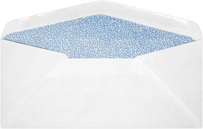 White with Security Tint 24lb #10 Right Window Envelopes (4 1/8 x 9 1/2)