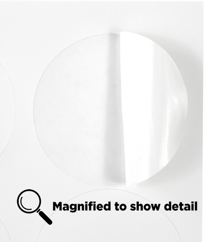 White Large 2 1/2 Inch Round Labels