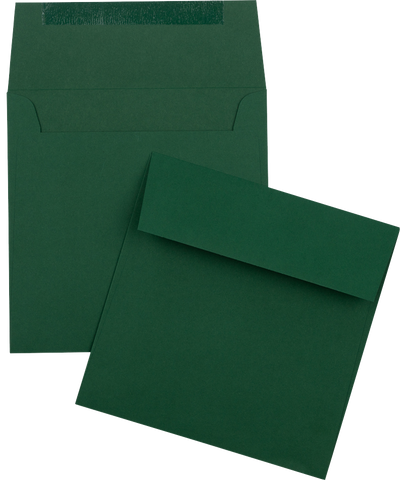 Dark Green 28lb 5 1/2 x 5 1/2 Square Envelopes