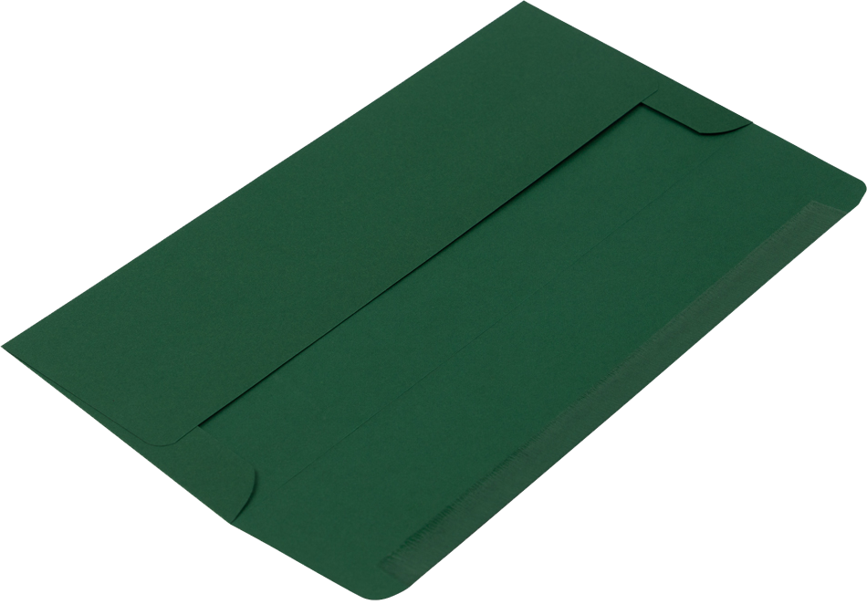 Dark Green 28lb #10 Square Flap Envelopes (4 1/8 x 9 1/2)