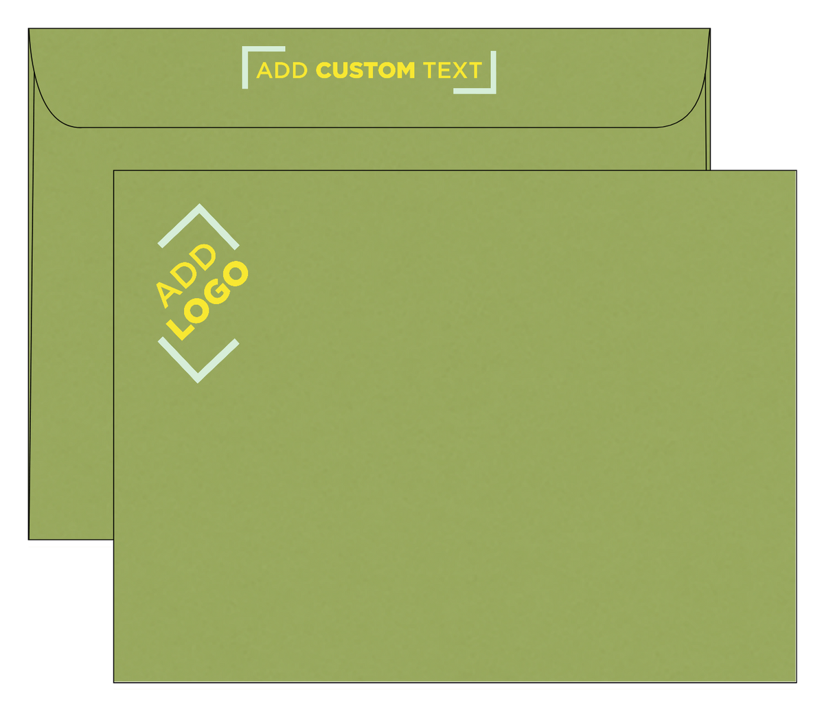 Olive Green 28lb 9 x 12 Booklet Envelopes