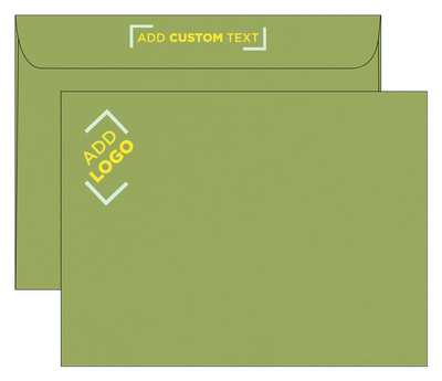 Olive Green 28lb 9 x 12 Booklet Envelopes