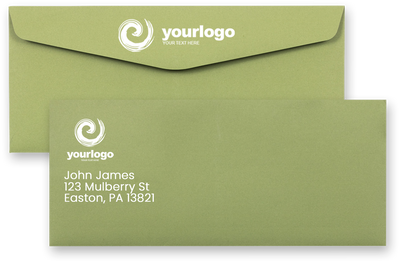 Olive Green 28lb #10 Regular Envelopes (4 1/8 x 9 1/2)