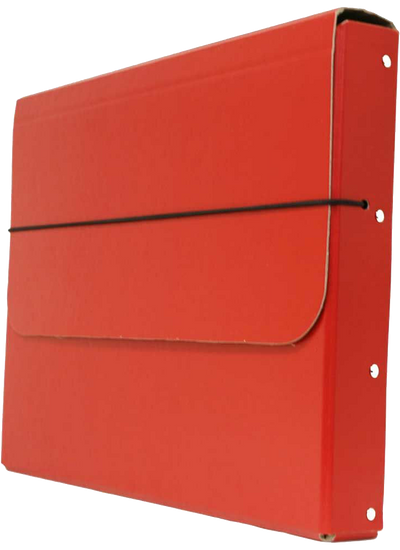 Red 10 x 13 1/4 x 1 1/4 Thick Elastic Portfolios