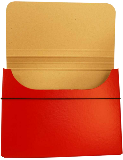 Red 10 x 13 1/4 x 1 1/4 Thick Elastic Portfolios
