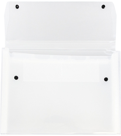 Clear with Snap Letter Size 6 Pocket Expanding Files (9 x 13)