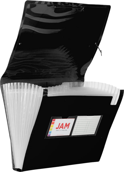 Black Letter Size 13 Pocket Expanding Files (9 x 13)