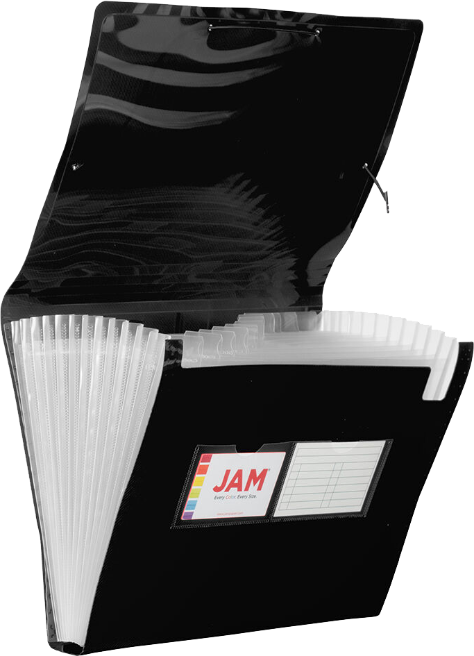 Black Letter Size 13 Pocket Expanding Files (9 x 13)
