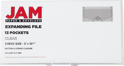 Clear Check Size 13 Pocket Expanding Files (5 x 10 1/2)