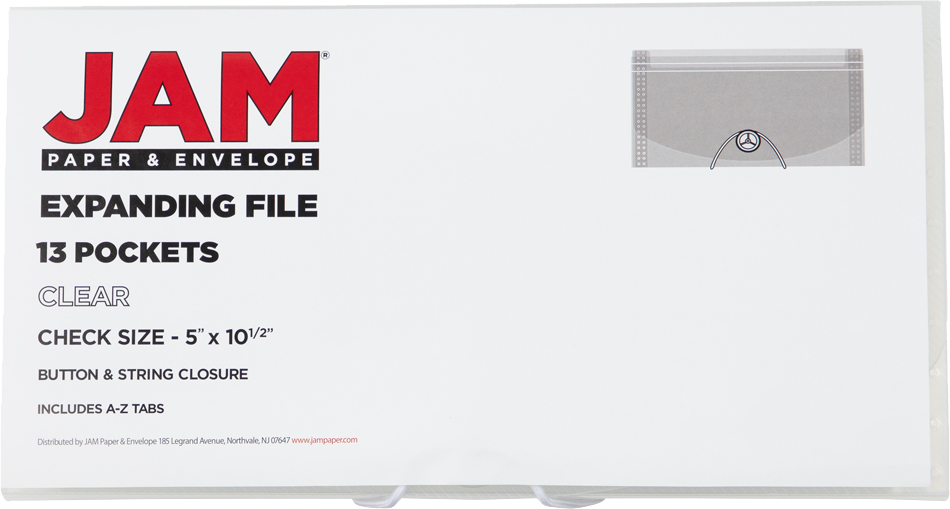Clear Check Size 13 Pocket Expanding Files (5 x 10 1/2)