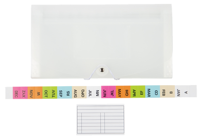 Clear Check Size 13 Pocket Expanding Files (5 x 10 1/2)