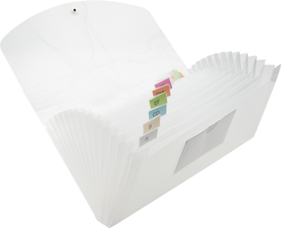 Clear Check Size 13 Pocket Expanding Files (5 x 10 1/2)
