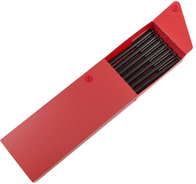 Red Sliding Pencil Case