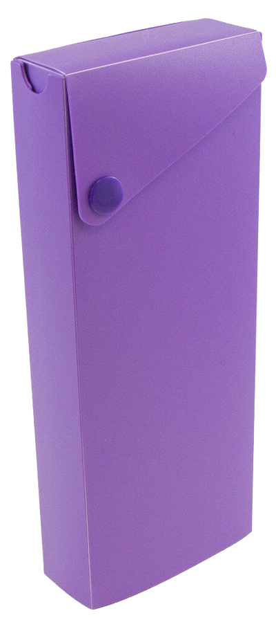 Purple Sliding Pencil Case