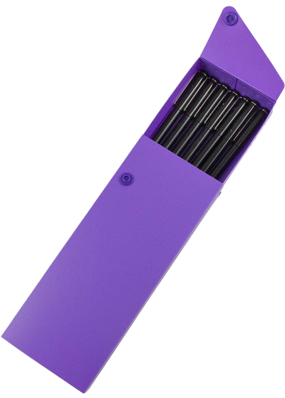 Purple Sliding Pencil Case