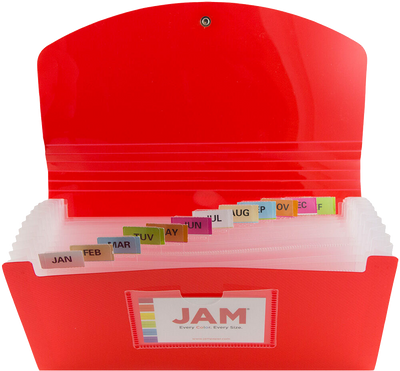 Red Check Size 13 Pocket Expanding Files (5 x 10 1/2)