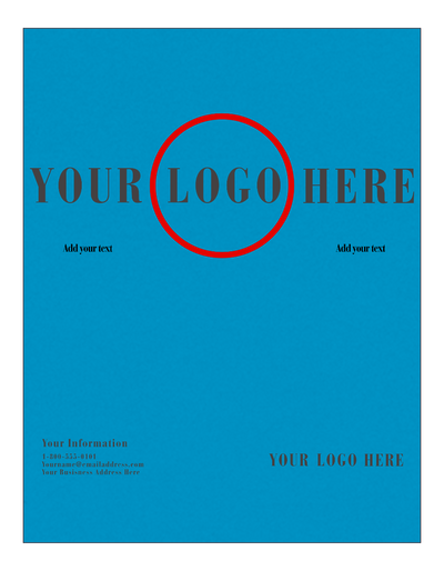 Blue Vellum 110lb 8 1/2 x 11 Cardstock