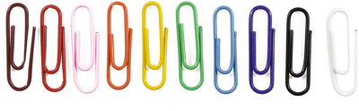 Assorted Regular Paper Clips - 25 Pack