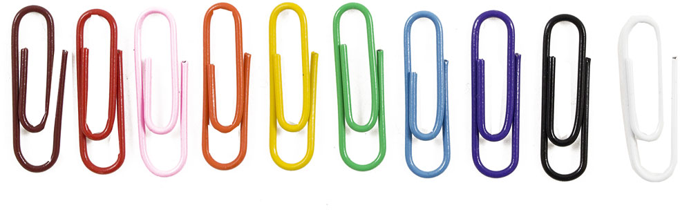 Assorted Regular Paper Clips - 25 Pack