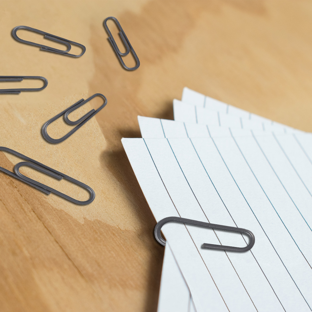 Gray Standard Paper Clips - 100 Pack