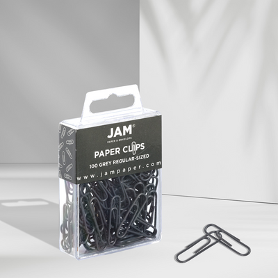 Gray Standard Paper Clips - 100 Pack