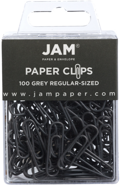 Gray Standard Paper Clips - 100 Pack