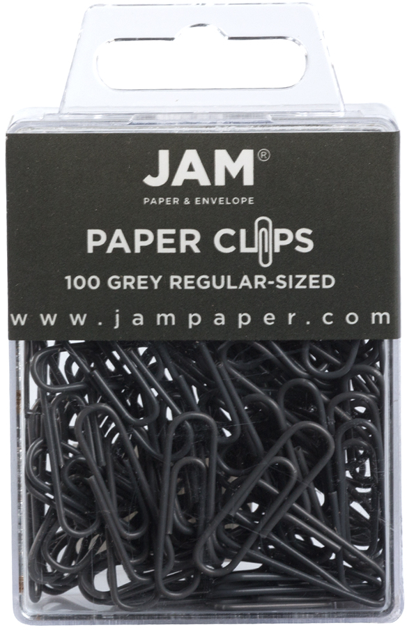 Gray Standard Paper Clips - 100 Pack