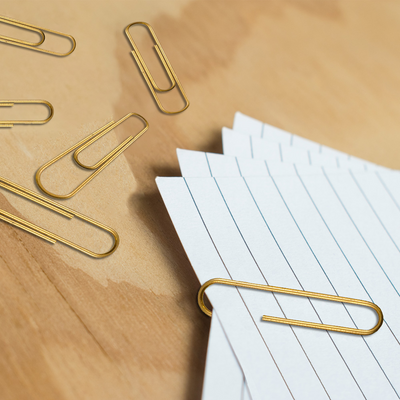 Gold Jumbo Paper Clips - 75 Pack