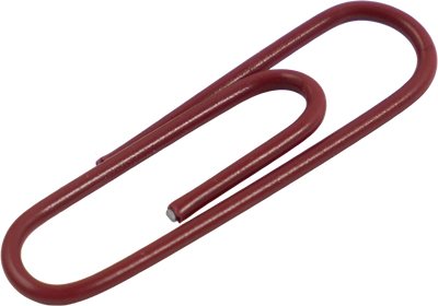 Burgundy Standard Paper Clips - 100 Pack