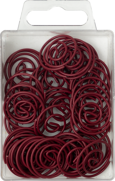 Burgundy Circular "Cloops" Paper Clips - 50 Pack