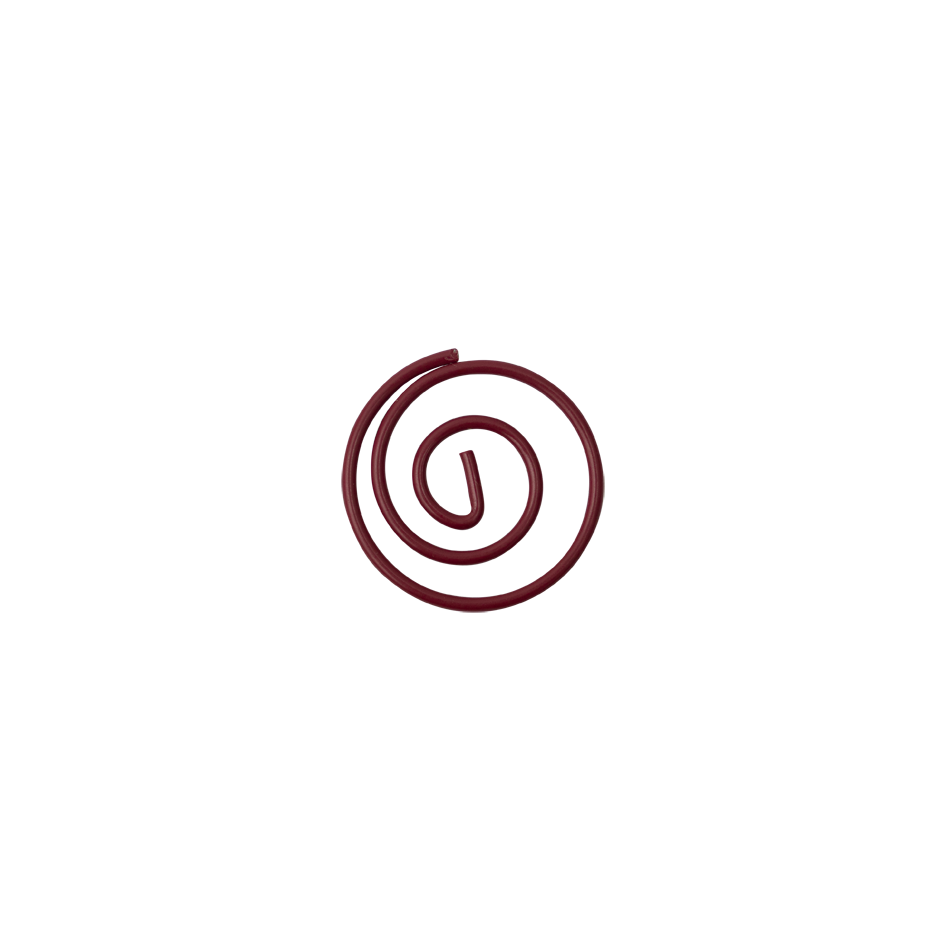 Burgundy Circular "Cloops" Paper Clips - 50 Pack