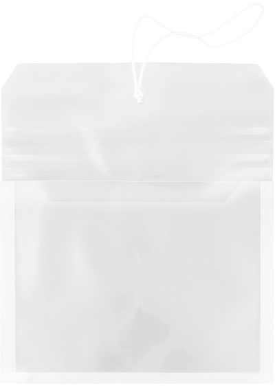 Clear Letter (9 3/4 x 13) Booklet with 2 5/8" Expansion Plastic Envelopes with Elastic Plastic