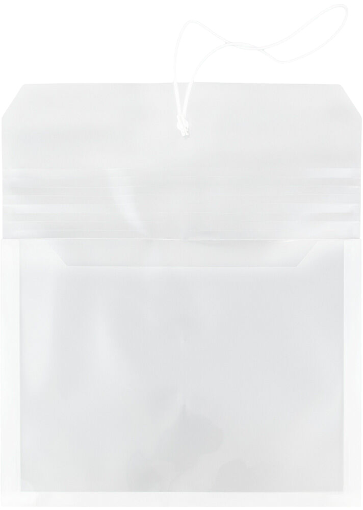 Clear Letter (9 3/4 x 13) Booklet with 2 5/8" Expansion Plastic Envelopes with Elastic Plastic