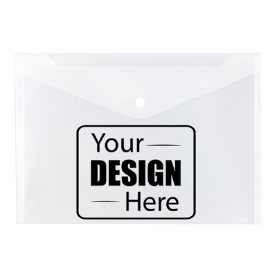 Clear Letter Booklet Plastic Envelopes (9 3/4 x 13) with Snap Closure