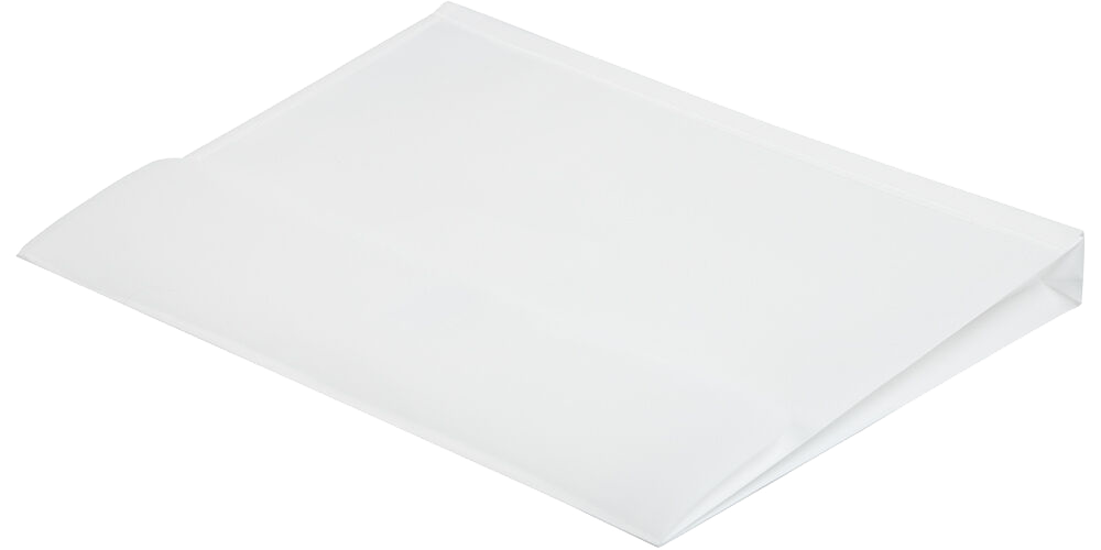 White Letter Booklet with 1" Expansion Plastic Envelopes (9 3/4 x 13) with Hook and Loop Closure