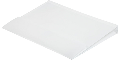 White Letter Booklet with 1" Expansion Plastic Envelopes (9 3/4 x 13) with Hook and Loop Closure